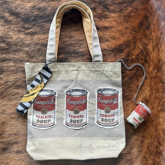 Vintage Andy Warhol Cambell’s Soup Can Tote By Loop Design - Picture 1 of 6